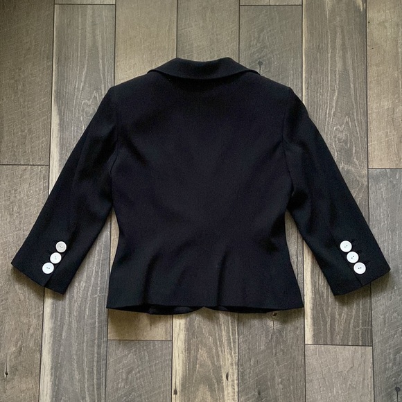 Etcetera Gorgeous Notched Collar Exaggerated Single Button Blazer - Picture 8 of 14